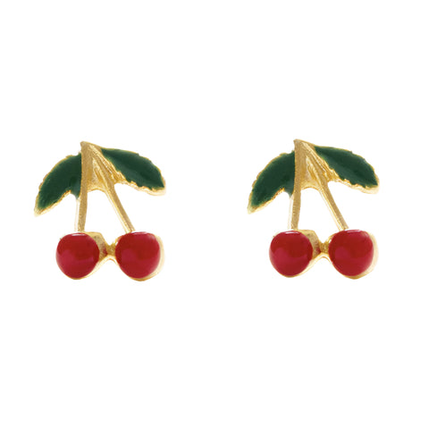 Cherry Stud Earrings