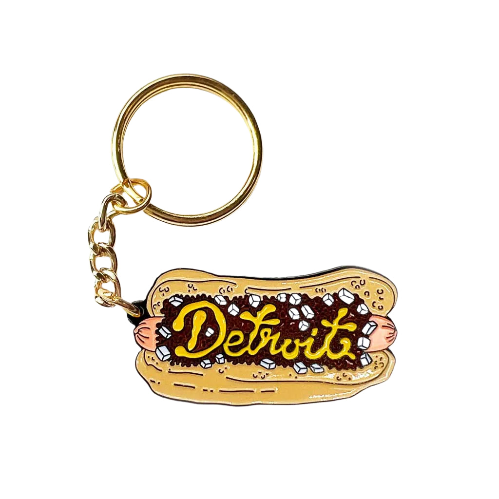 Detroit Coney Enamel Keychain