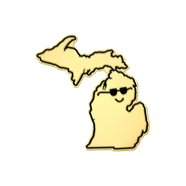 Michigan-Themed Enamel Pins