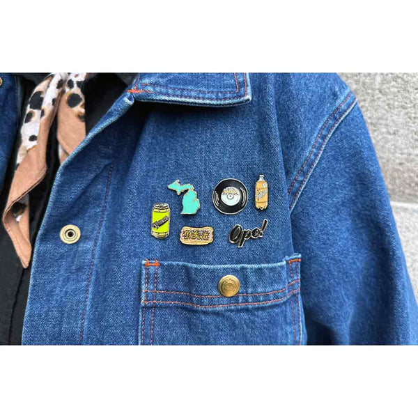 Michigan-Themed Enamel Pins