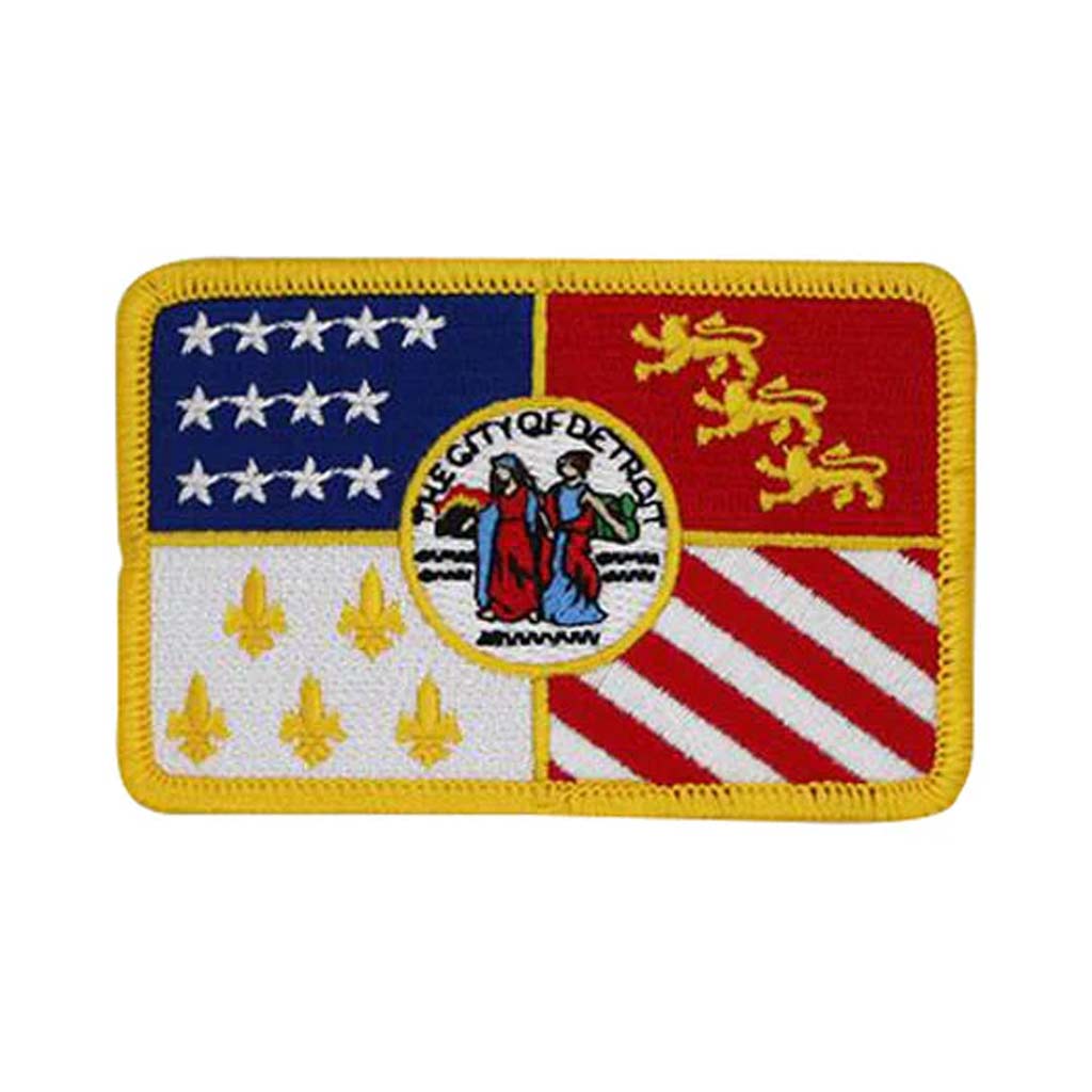 Detroit City Flag Patch