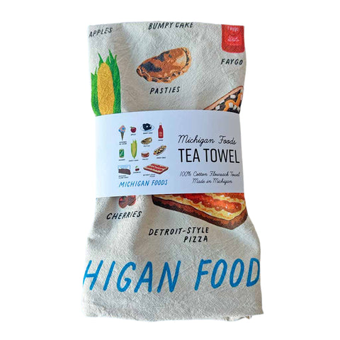 Michigan Foods Tea Towel