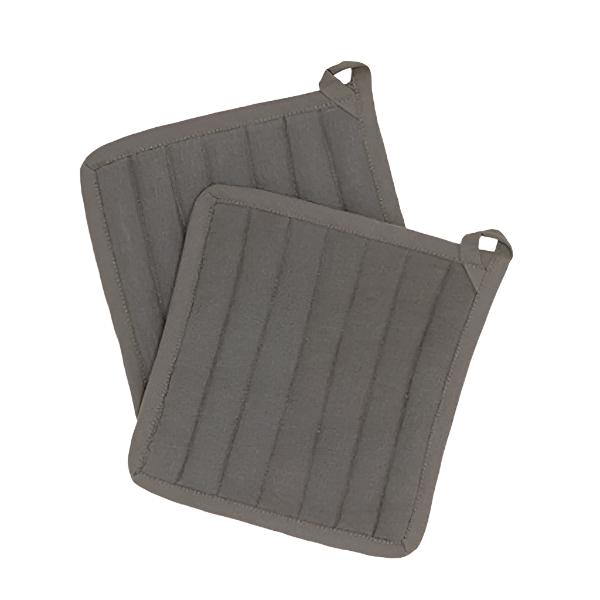 Simple Linen Pot Holders - Set of 2
