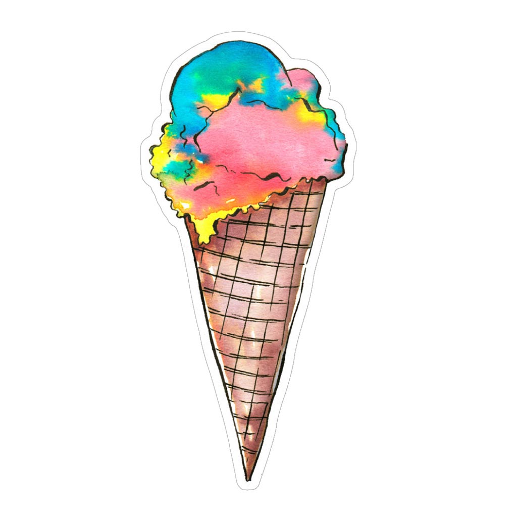 Superman Ice Cream Sticker