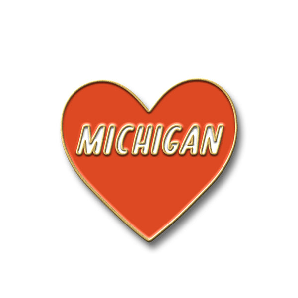 Michigan-Themed Enamel Pins