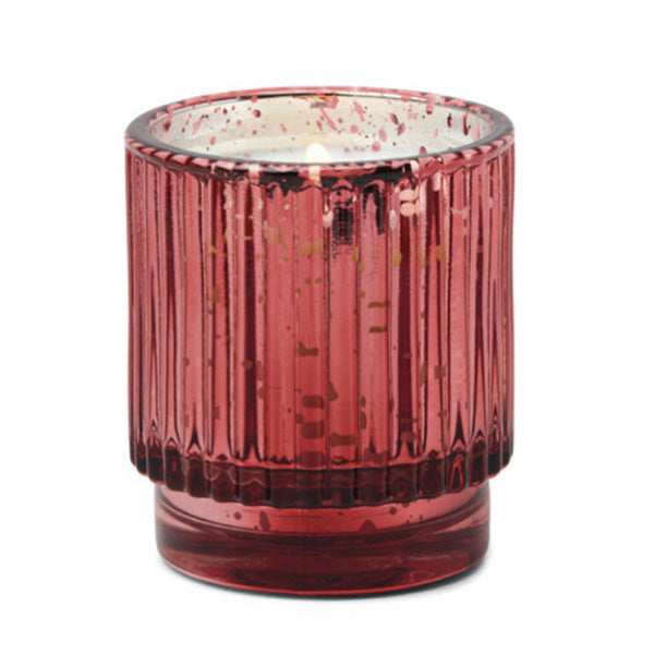 Short Ribbed Glass Candle - 4.5 oz.