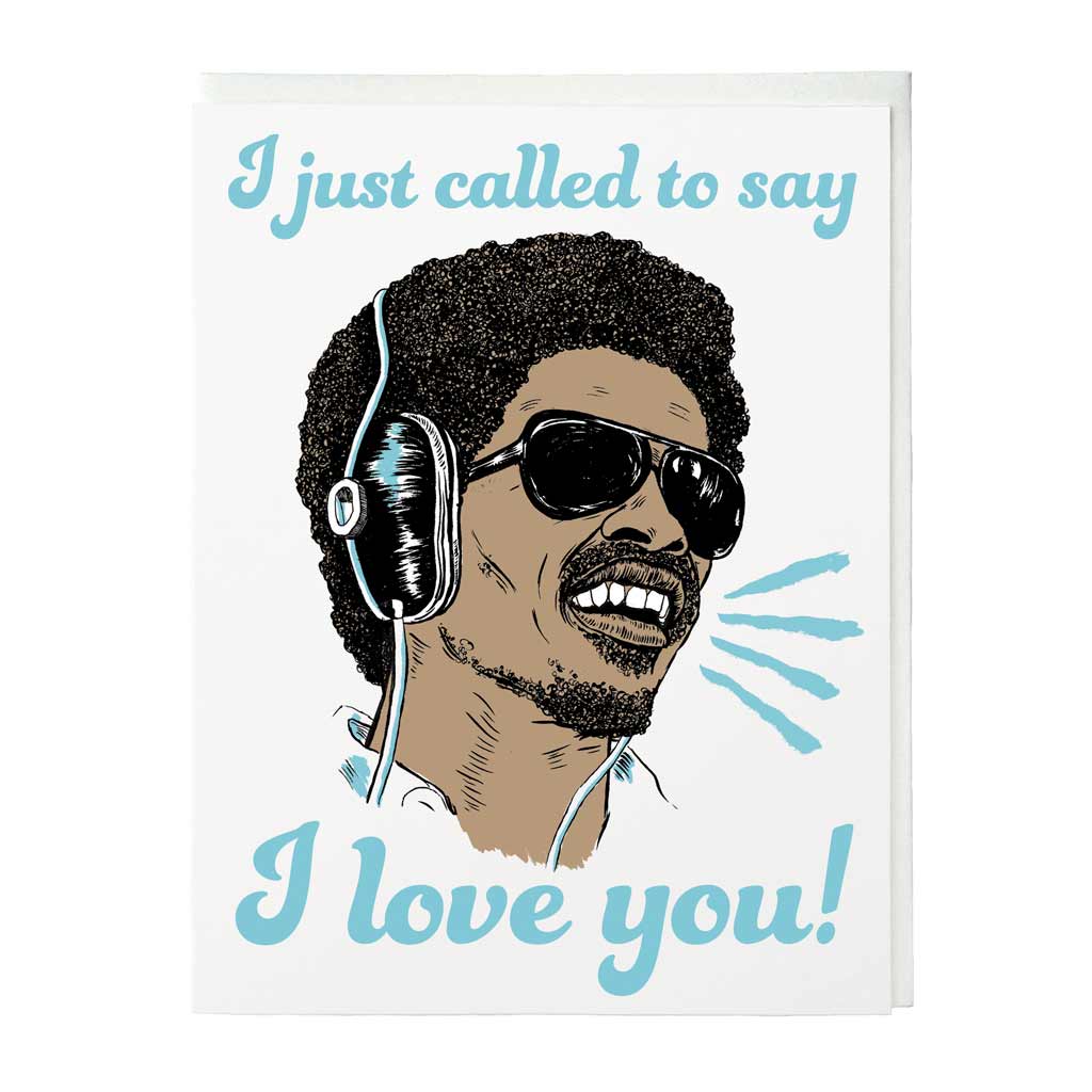 Called To Say I Love You Stevie Wonder Card