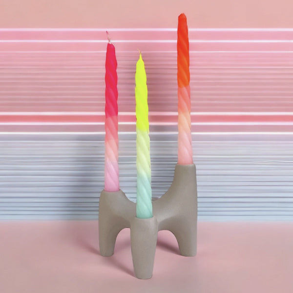 Dip Dye Candle - Twisted