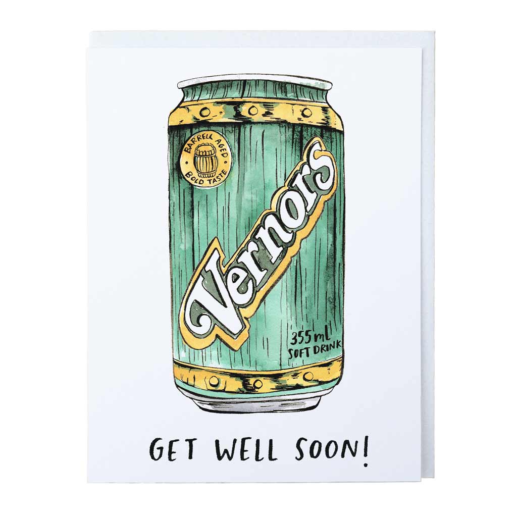 Get Well Soon Vernor's Card