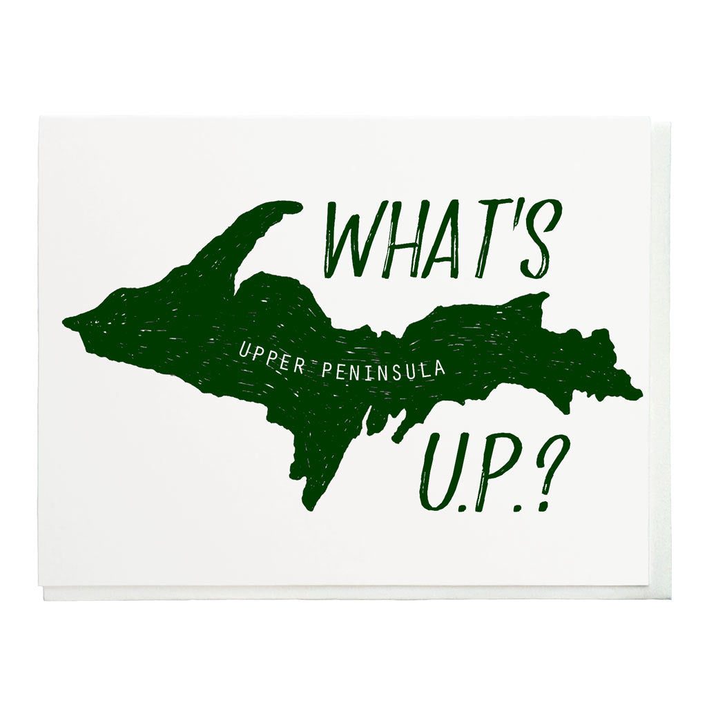 What's U.P.? Letterpress Card