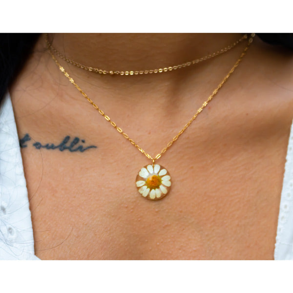 Daisy Necklace - Gold Plated