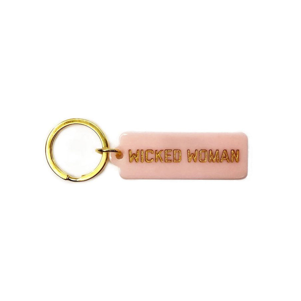 Wicked Woman Rectangle Keytag