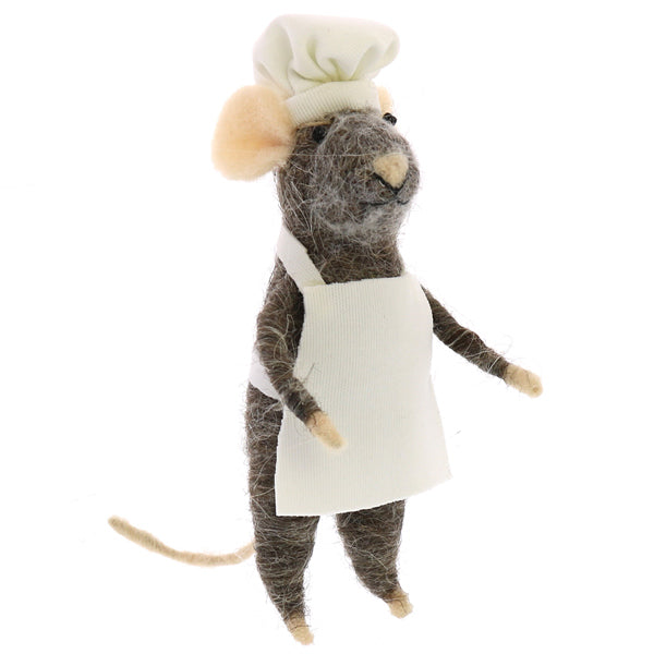 Chef Mouse - Grey Ornament
