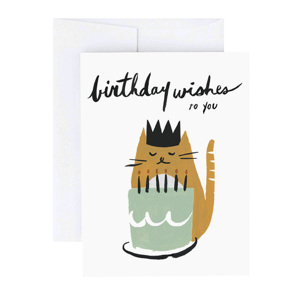 Kitty Birthday Wishes Card - City Bird