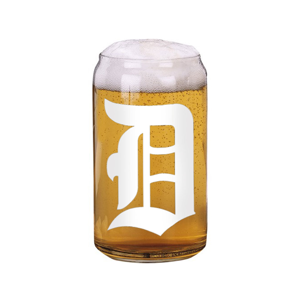 Old English "D" Beer Can Glass