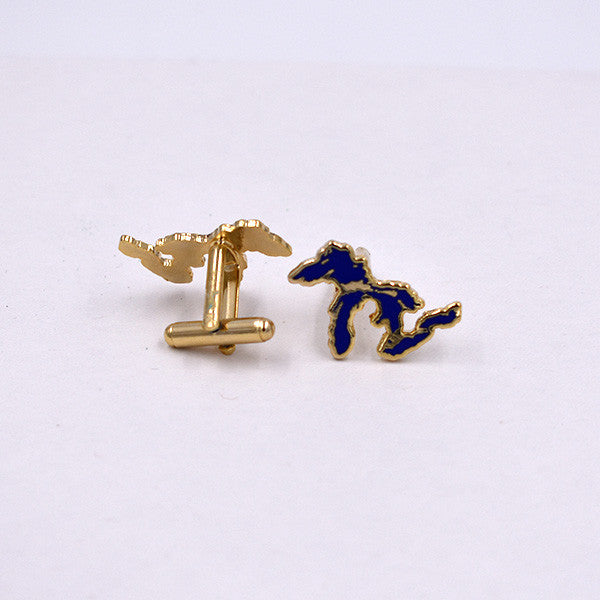 Great Lakes Cloisonne Cuff Links - City Bird