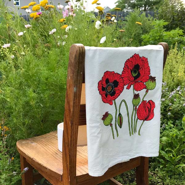 Poppies Tea Towel