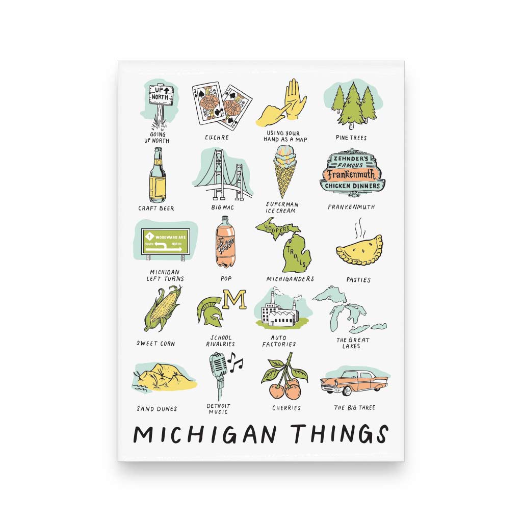 Michigan Things Magnet - City Bird