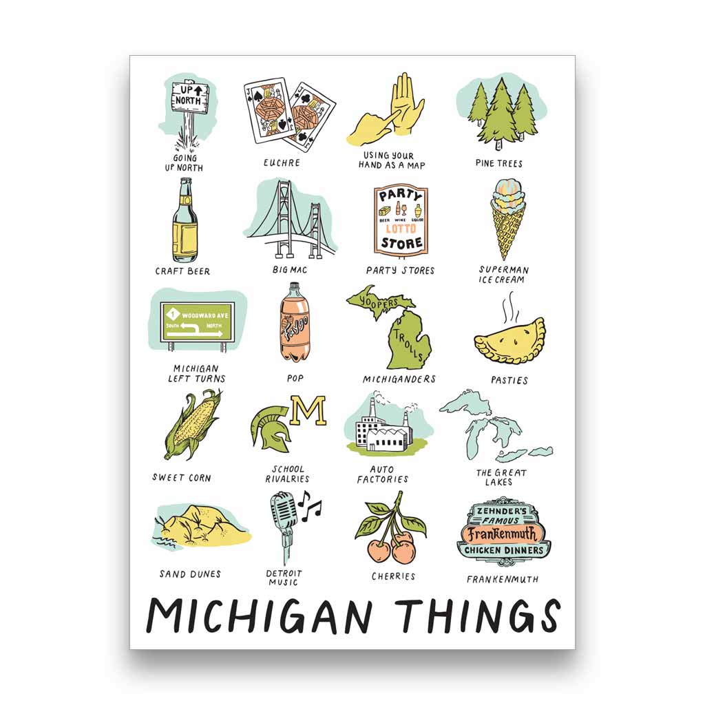 Michigan Things Sticker - City Bird
