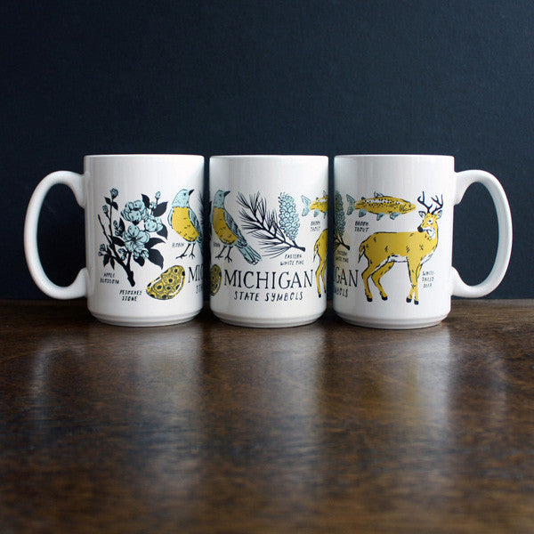 Michigan State Symbols Mug - City Bird