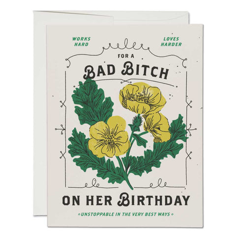 Bad Bitch Birthday Card