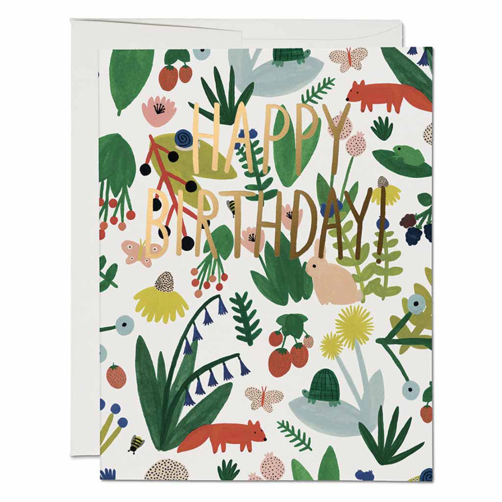 Critters Foil Birthday Card