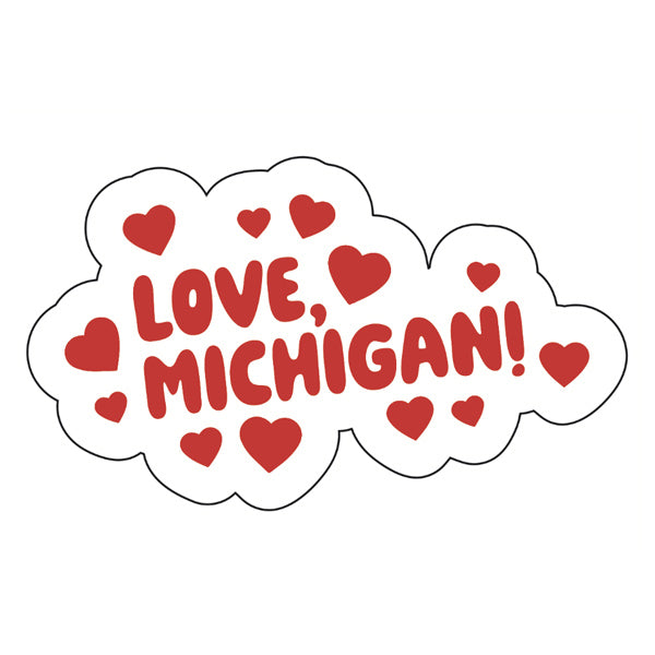 Love, Michigan Sticker