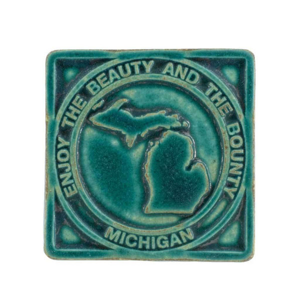 Beauty & Bounty Michigan Pewabic Tile - City Bird