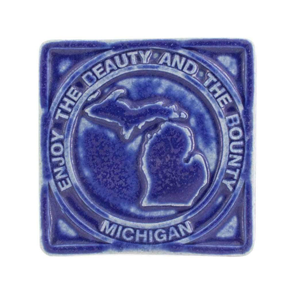 Beauty & Bounty Michigan Pewabic Tile - City Bird