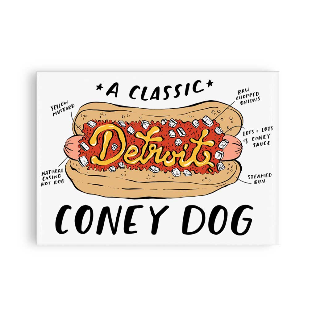 Detroit Coney Dog Magnet - City Bird