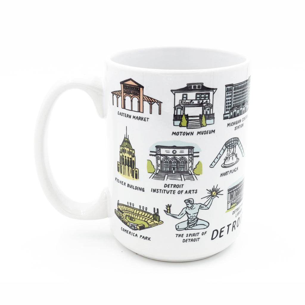 Detroit Landmarks Mug - City Bird