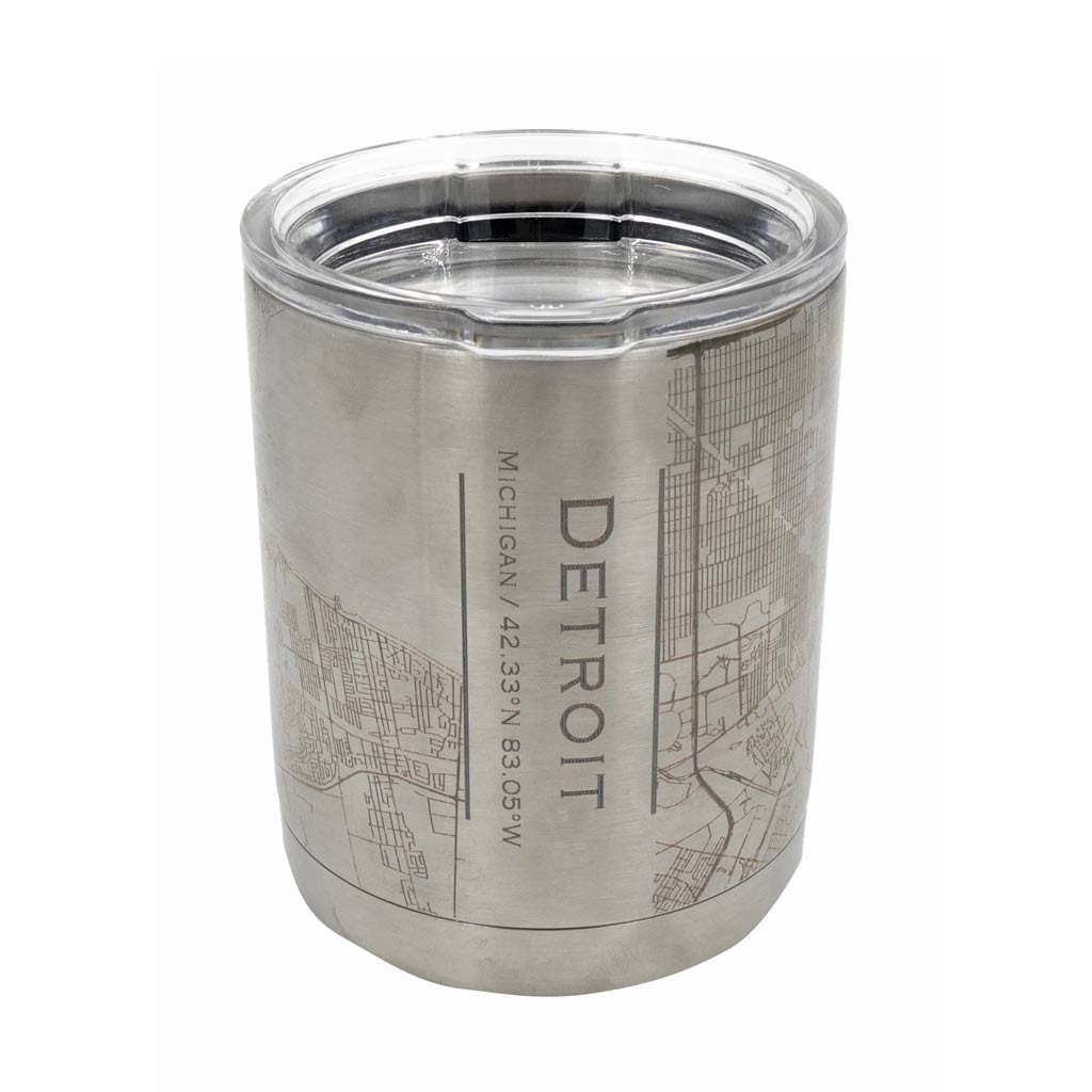Detroit City Map Insulated Cup - City Bird