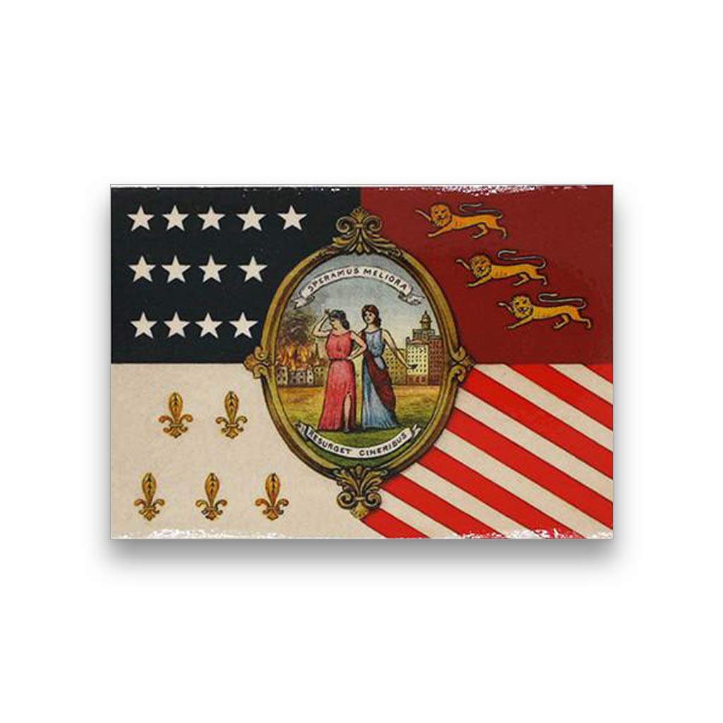 Detroit Flag Vinyl Sticker - City Bird