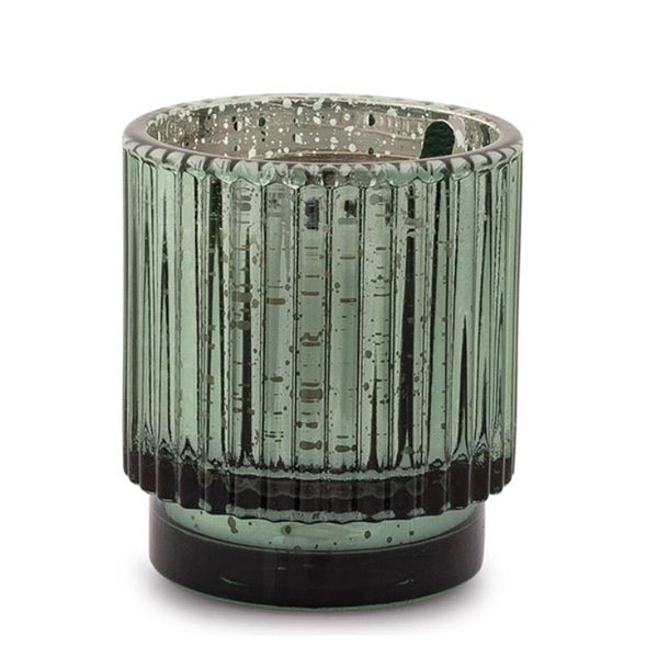 Short Ribbed Glass Candle - 4.5 oz.