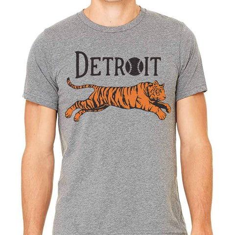Leaping Tiger Detroit T-Shirt - City Bird 