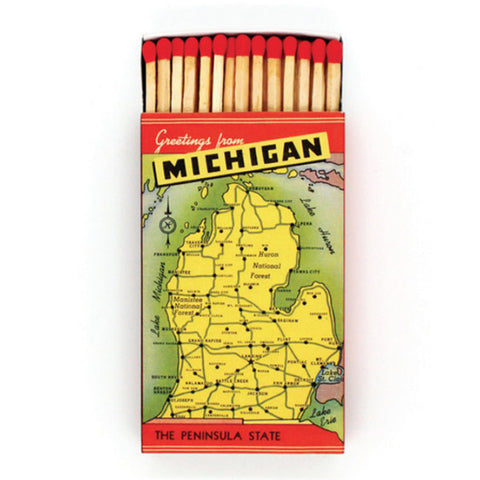 Greetings from Michigan 4" Matches