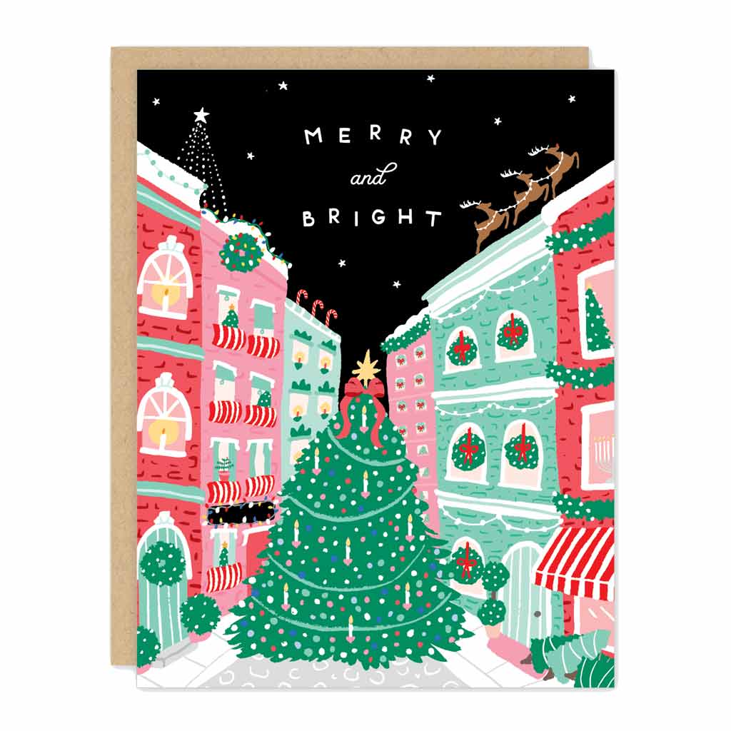 Town Tree Xmas Card