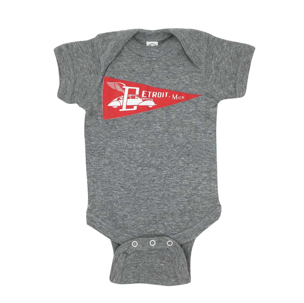 Detroit Pennant Onesie
