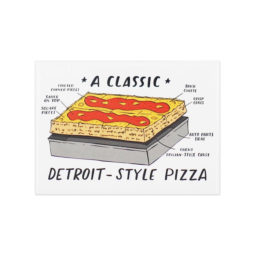 Detroit Pizza Magnet - City Bird