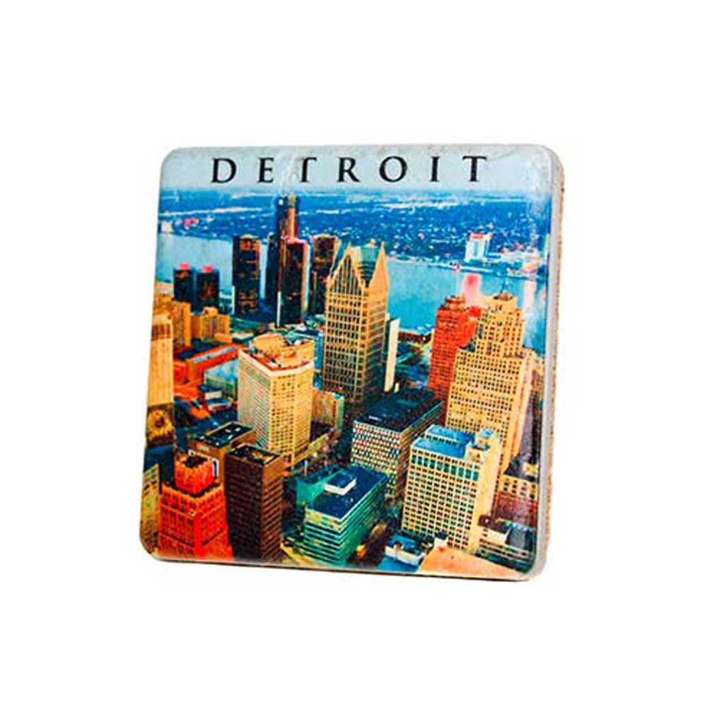 Detroit Skyline Coaster - City Bird