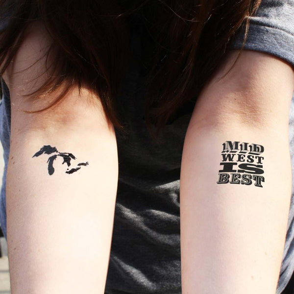 Midwest Is Best Temporary Tattoos - City Bird 
