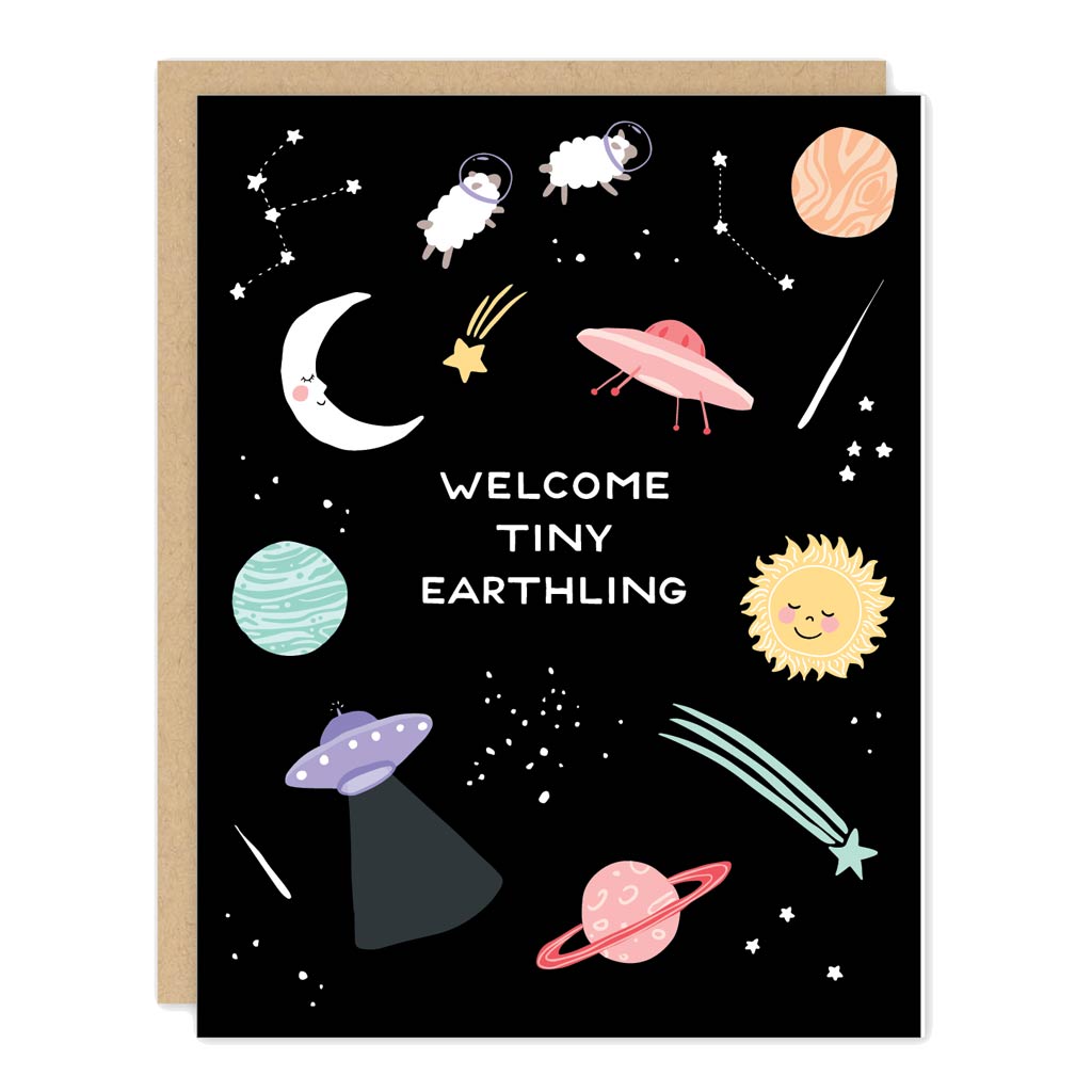 Tiny Earthling Baby Card