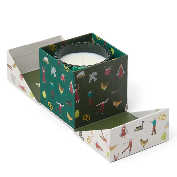 Twelve Days of Christmas Boxed Candle