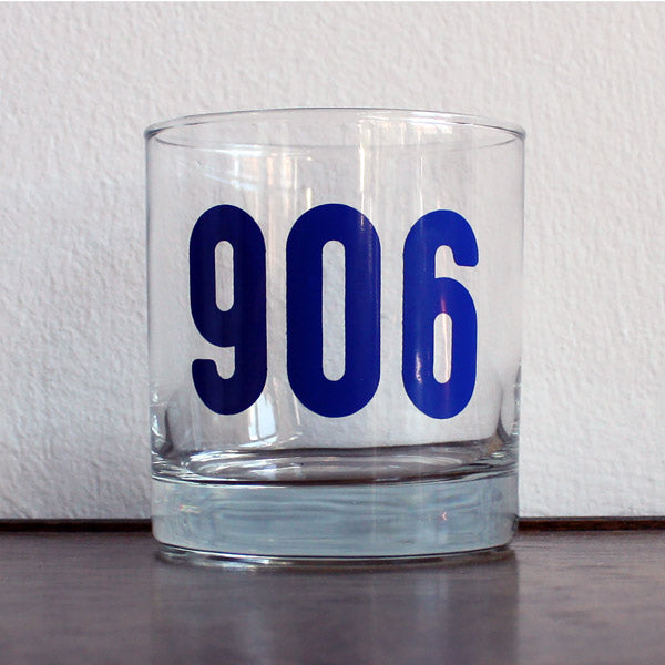 Michigan Area Code Rocks Glass