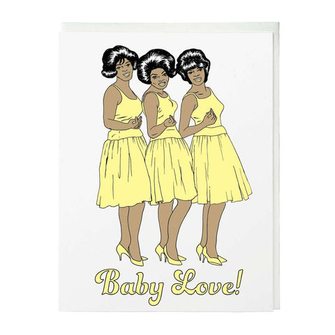 Baby Love Hand Silkscreened Card
