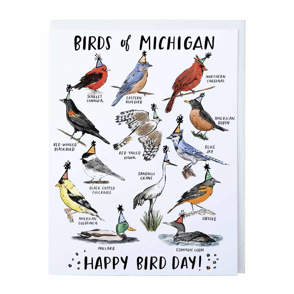 Bird Day Birthday Card