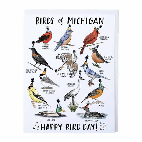 Bird Day Birthday Card