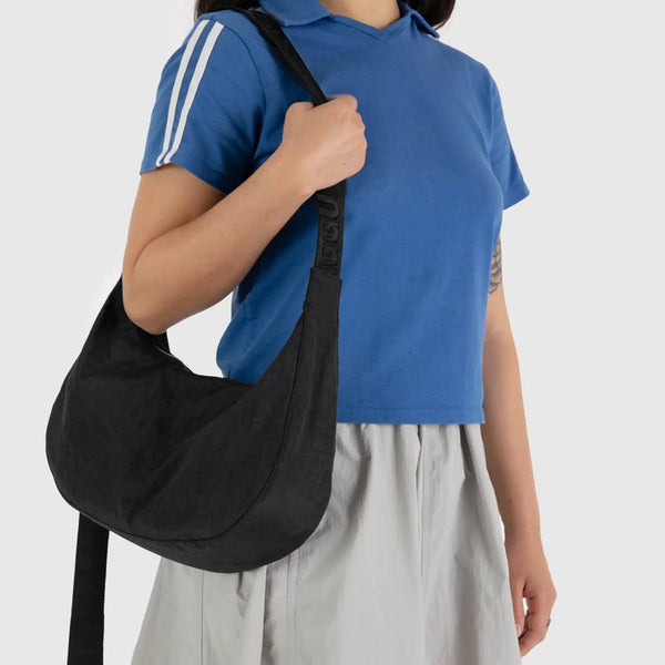 Medium Nylon Crescent Bag