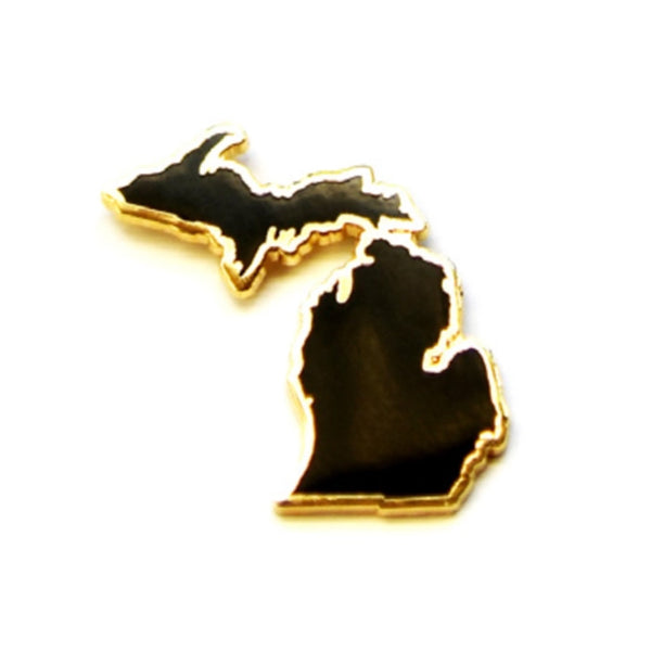 Michigan State Silhouette Enamel Pin