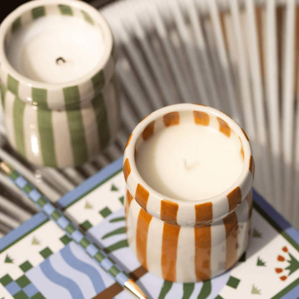 Cabana 6.5 oz Ceramic Candle - City Bird 